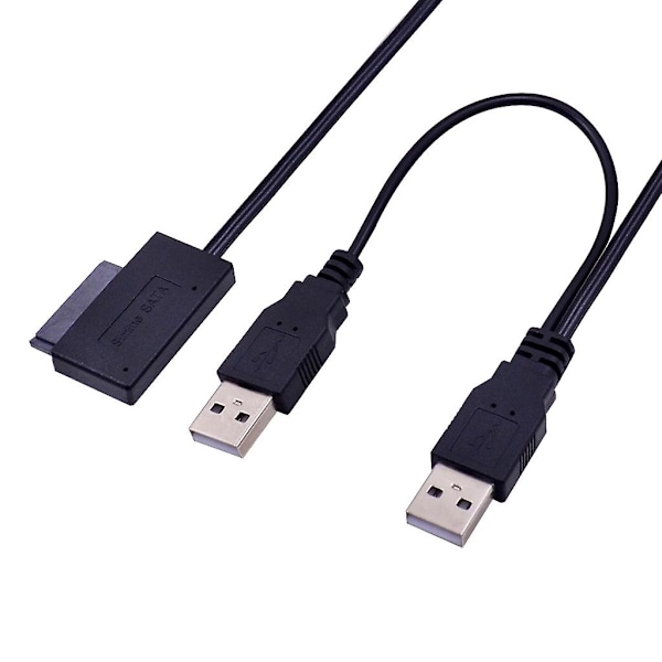 Sata 7+6pin til USB-kabeladapter USB2.0 Sata-adapter 13pin bærbar konverter [DB]