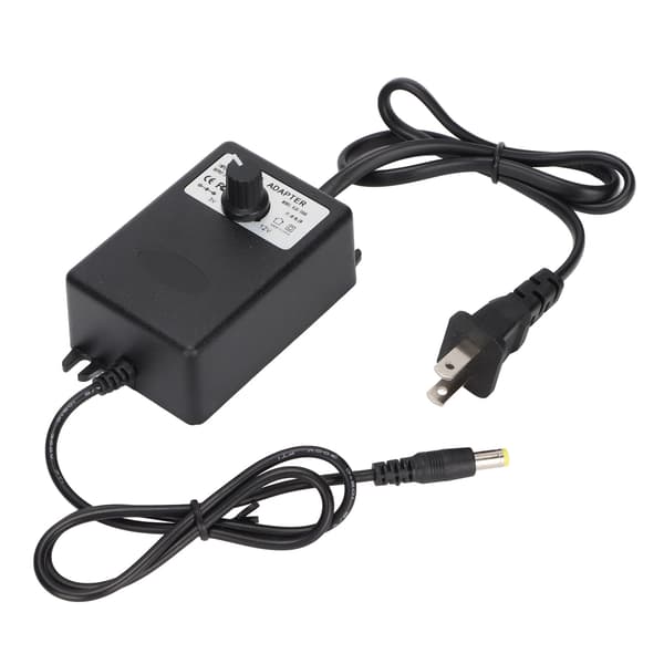 Strømadapter Justerbar Spændingshastighedsregulering 24W 2A Hurtigopladende Computerstrømadapter 100-240V US-stik