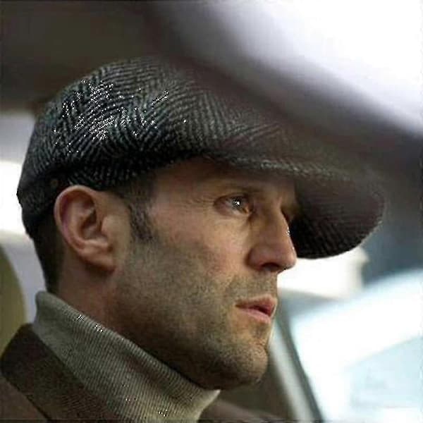 Bimirth Gatsby Ull Golf Körning Platt Basker Hatt Grå XL 60-64CM Grå Gray XL 60-64CM