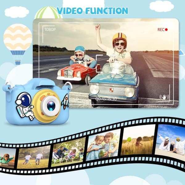 Kids Camera for Kids, 20MP HD Digital Camera, Portable Selfie Camera with 32GB SD Card