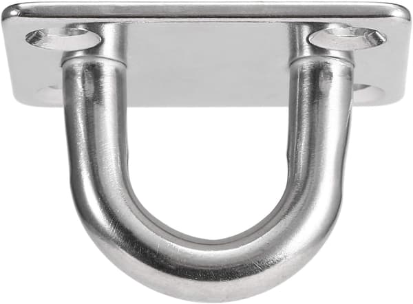 M6 Kraftig løfteøje, 304 Rustfrit stål Aflang øjeplade, Klemme Ring Krogspænde U-formet (4 stk, 6 mm)