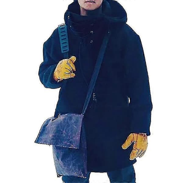 Vinter Herr Fritidsjacka med Huva Ull Kraftig Kappa och Tröja