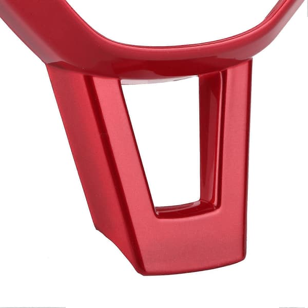 Steering Wheel Panel Protection Frame Trim Decor Fits Skoda Octavia 2016-2019 Red
