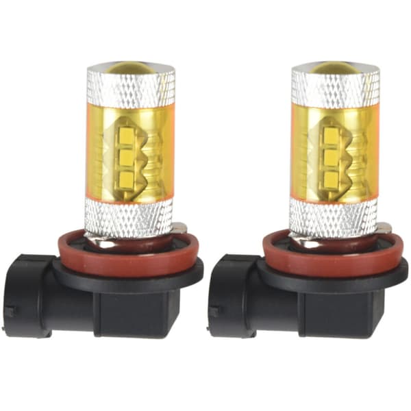 2X 60W H11 16SMD LED-kørelys DRL gult lys