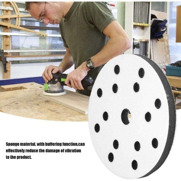 10 Myke Slipeputer, 150 mm Diameter med 15 Hull - Kompatible med Eksenterslipere