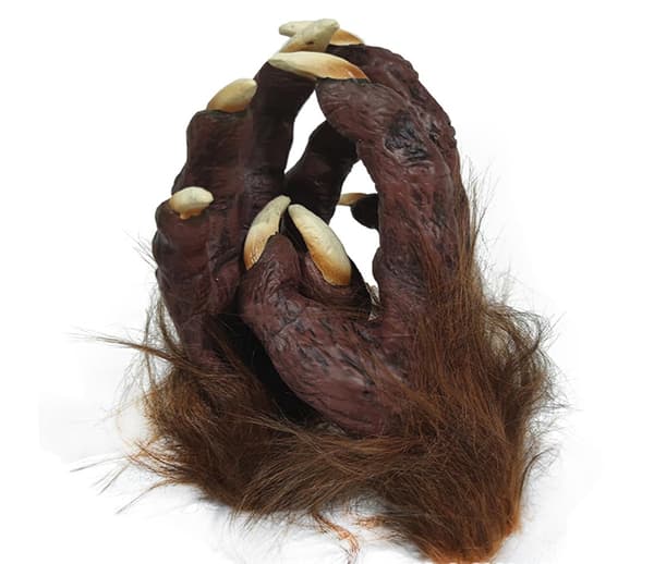Bløde handsker rædsel brun ulve klo handsker uhyggelige halloween kostume handsker
