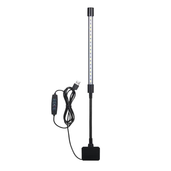 D C 5V 7W 18 LED Aquarium Lamp Fish Tank Clip Light USB Powered 3 Light Colors