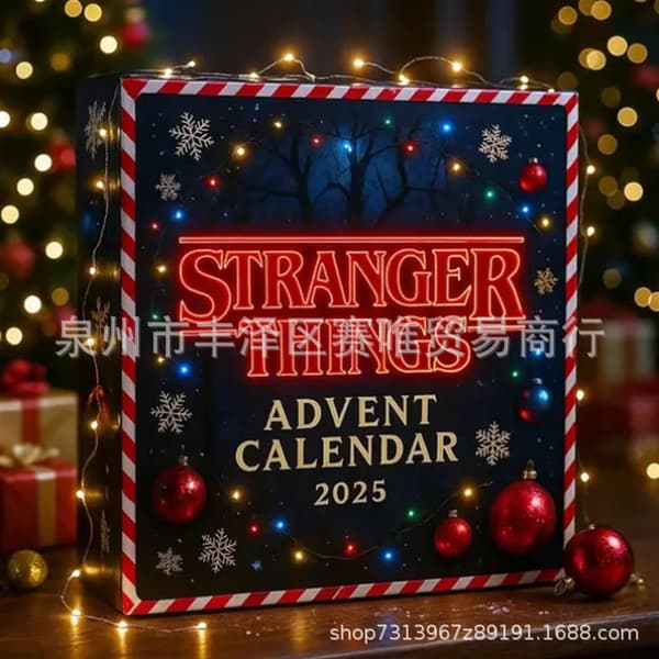 Stranger Things Nedtællingskalender 2025, 24-dages 2D Julekalender