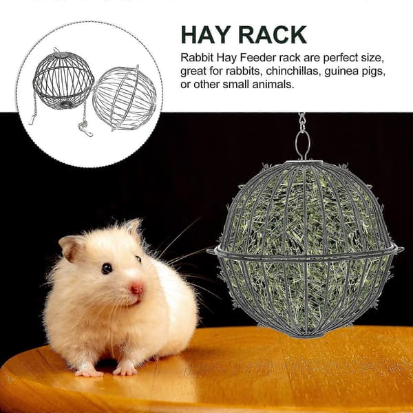 2 pcs Rabbit Hay Rack Multifunctional Hay Feeder Rabbit Feeder Rabbit Cage Accessories-FCY
