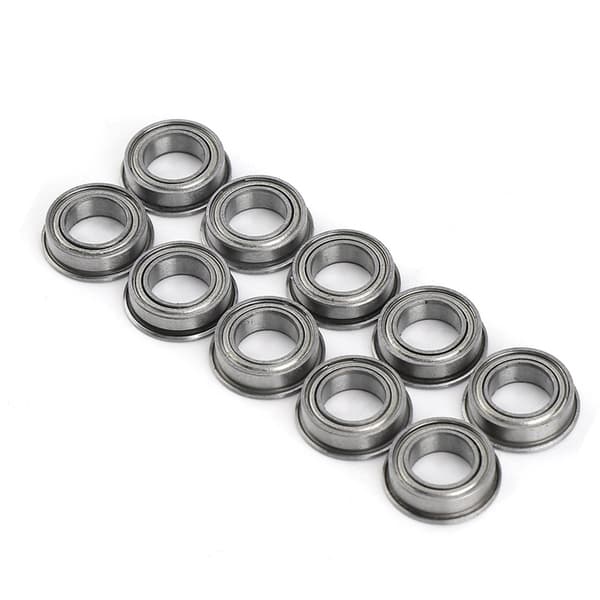10 stk MF106ZZ Rustfrit Stål Mini Metalskærmede Flangede Kuglelejer 6x10x3mm