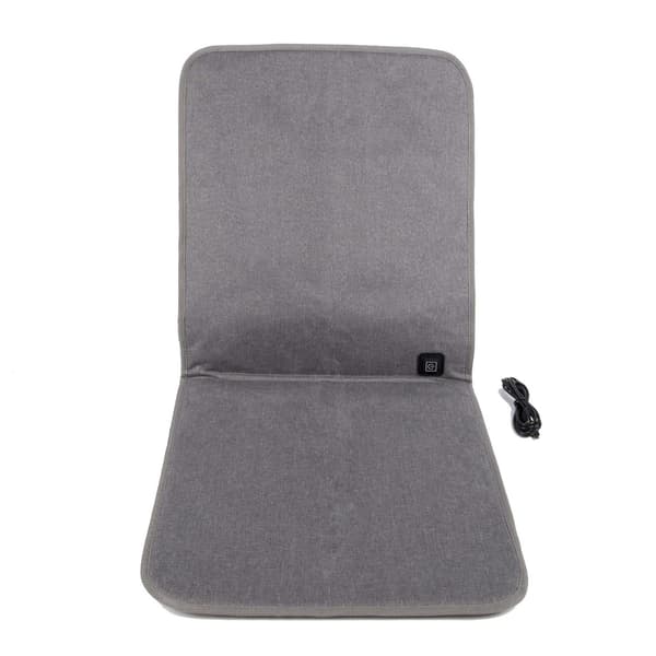Heating Pad Office Chair Cushion 43x90cm with USB Cable Fast Heating Electric Winter Warm Adjustable Grey Grey