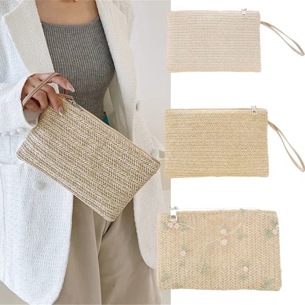 Woven Zipper Wallet