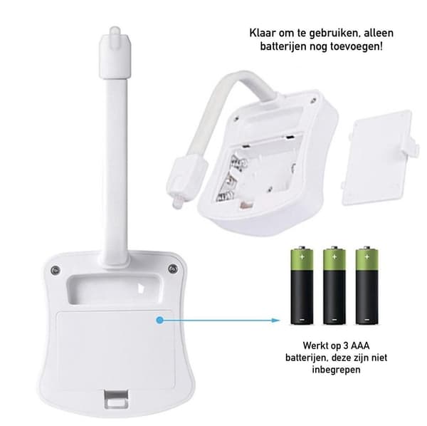 LED Toilet Bowl Light with Motion Sensor 8 Colors Battery Powered Night Light