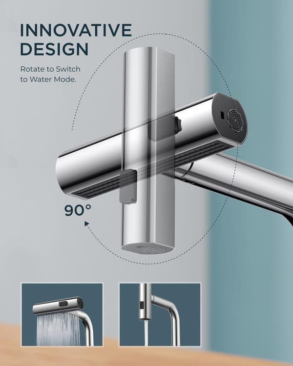 Kitchen Faucet - Pull-Out Spray Mixer in Stainless Steel, 3-in-1 Nozzle with Pull-Out Function_OF Silver S1 Silver S1
