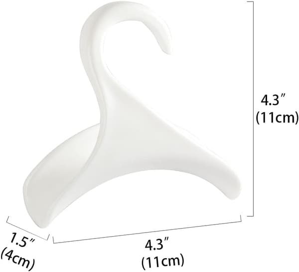 4-pack handväskhållare i vitt - handväskhängare eller