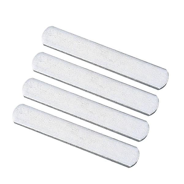 4 st Stålplattor för Viktväst Rundade Rostfria Stålplattor för Viktade Ben- och Armband för Träningsövningar 0,2 kg/styck (Silver)