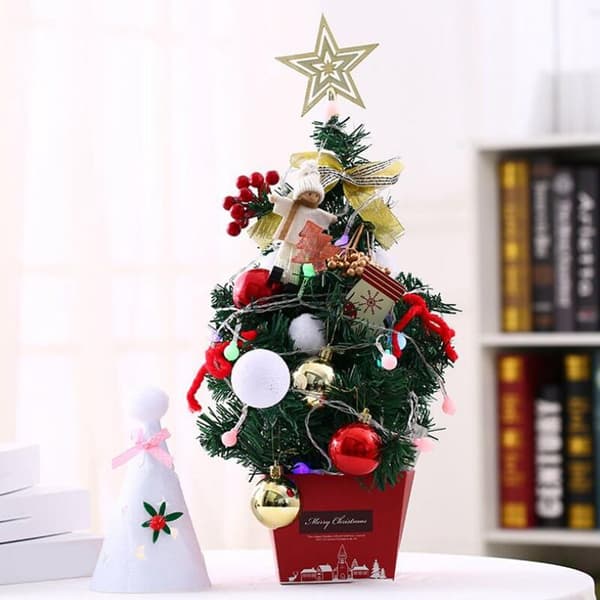 High-quality Christmas tree desktop small mini decoration Christmas tree decoration box - Christmas decoration