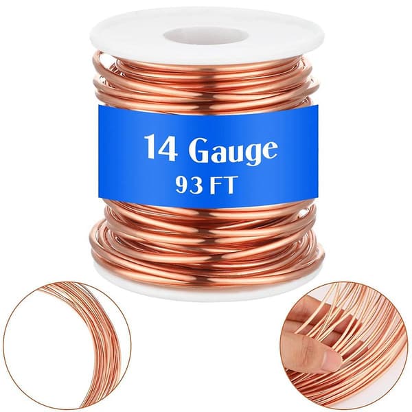 Soft Copper Wire For Electro-Cultivation Plants Bare Copper Wire, 1 Pound Spool, 24 Gauge, 0.020 Inch {db} As Shown As Shown