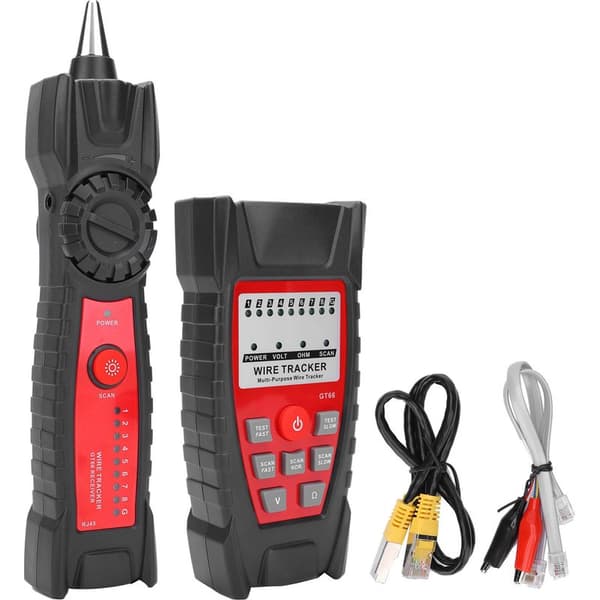 GT66 Multifunctional RJ11/RJ45 Tester Network Cable Detector Line Finder Detection Tool