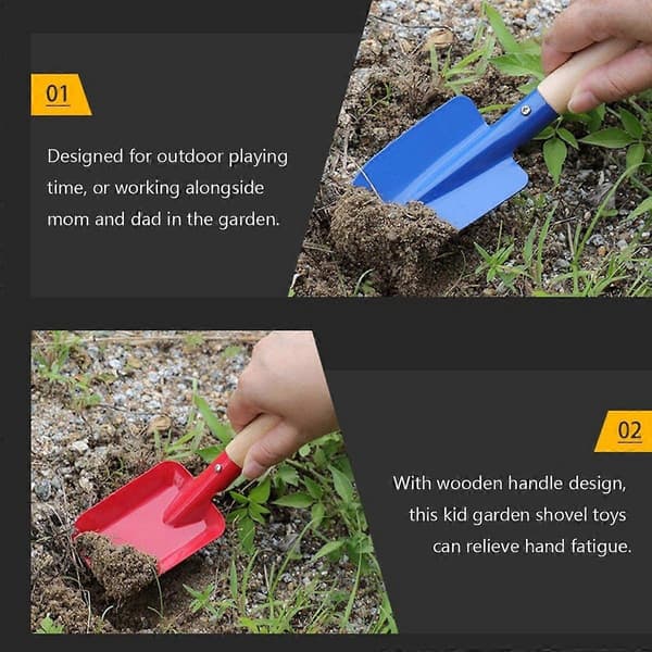 1 sett morsomme hageredskaper for barn, husholdningshageredskaper for barn for omplanting