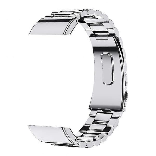 For Xiaomi Redmi Watch 2/Watch 2 Lite Watch Band 3-Bead Solid Metal Replacement Strap Silver Xiaomi Redmi Watch 2 Silver Xiaomi Redmi Watch 2