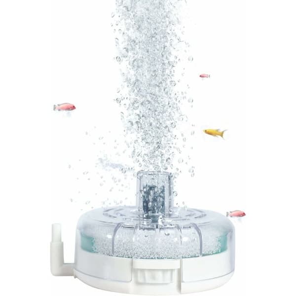 Akvariefilter med luftsten, svamp og biomateriale, lydløst til 10-25L akvarier
