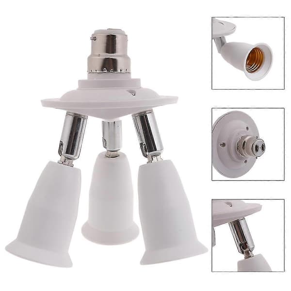 3/5 I 1 E26 E27 Standard Medium Skrue LED Lyspæreholder Splitter Adapter Lampe 3 3