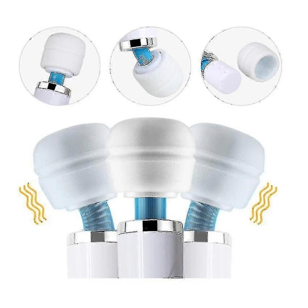 Massageapparat - Avkopplande massageapparat med sladd - Vibration för spänningslindring i rygg, nacke och muskler (1 st - vit)