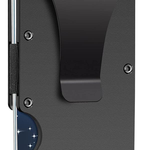 Minimalistinen lompakko, metallinen seteliklipsi, RFID-esto