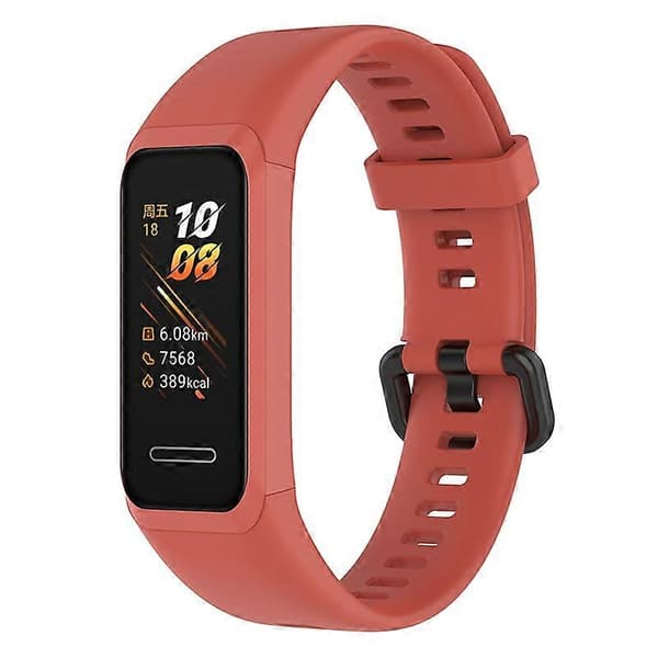 For Huawei Watch Band 4 (ADS-B29) Wristband Replacement Adjustable Silicone Strap - [DB] Multicolor Orange Multicolor Orange
