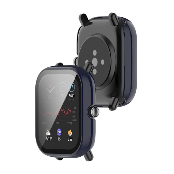 Etui+Film PC hærdet glas til Amazfit GTS 2 mini dark blue