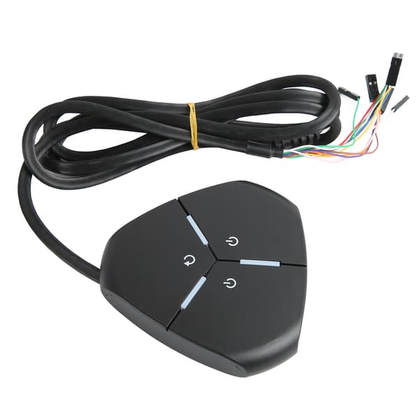 Stasjonær PC-strømbryter Dobbel bryterknapp for stasjonære datamaskiner 2 USB