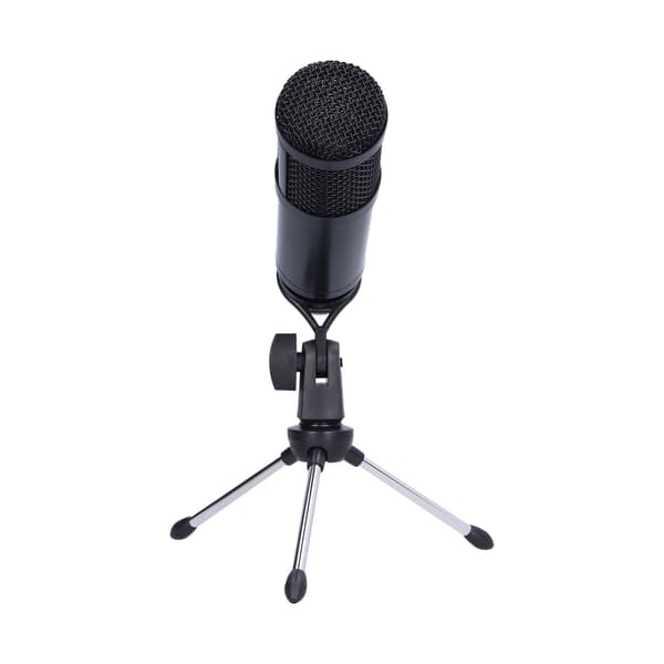 Cardioid Condenser USB Microphone Noise Reduction Wired Microphone for Computer Radio Broadcasting Room