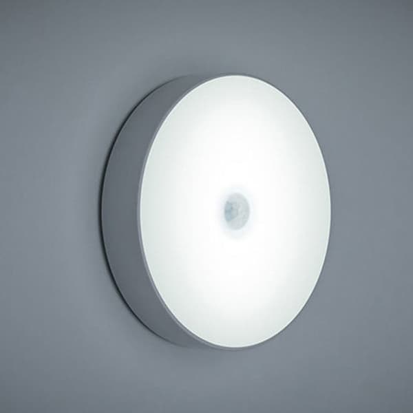 LED Night Light Mini Round Light Sensor Control Flicker-Free Night Lamp Wall Lamp For Children Kitchen Bedroom cool white cool white