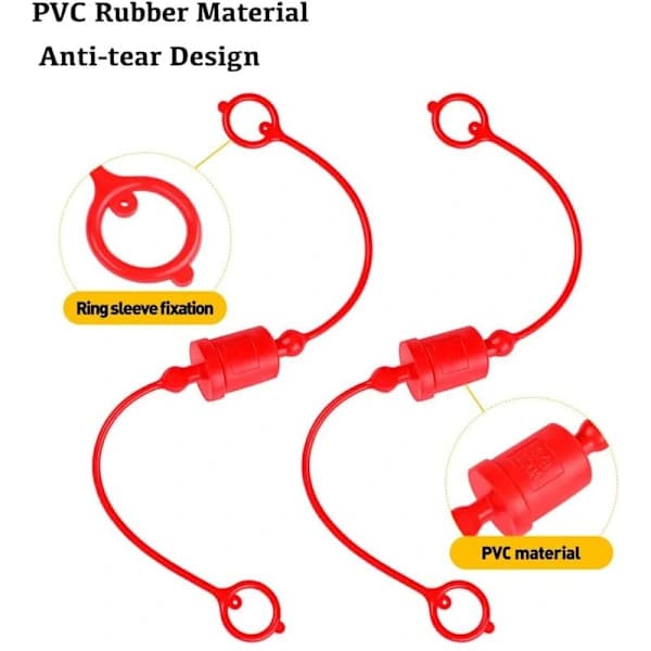Dust Cap and Socket Protector for Hydraulic Coupling -B 1/2, fits hydraulic coupling