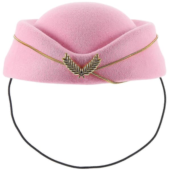 Stewardesshatt Flygvärdinna Kostym Dekor Flygplan Värdinnehatt Cosplay Uniform Hatt