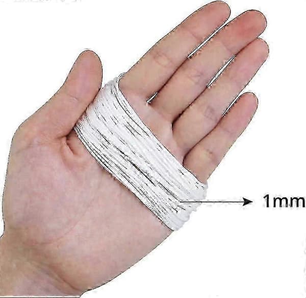 150 Yards Braided Blind Cord, 1mm Diameter White Polyethylene Cord for Blinds Curtains Aluminum Panel Blinds