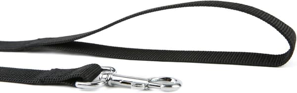 Nylon Dog Training Leash, 180 cm Long, 2.5 cm Wide, Suitable for Small and Medium Dogs (Black)