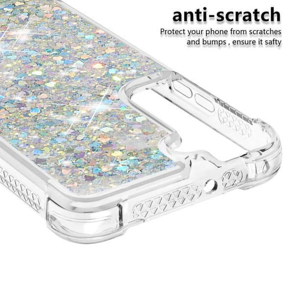 Glitter Bling TPU Cover Samsung Galaxy S22 Silver_max