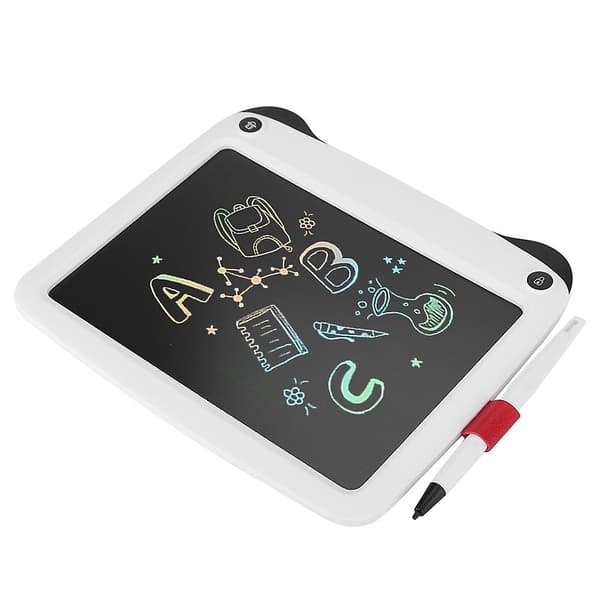 9-tommers monokrom bærbar smart LCD-håndskrift tablet tegneplade elektronisk notesblok (hvid)