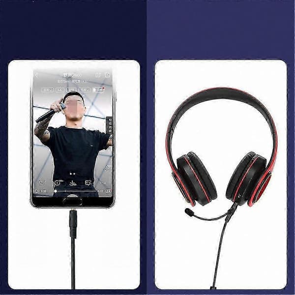 1,2 m kondensatormikrofonkabel för 3,5 mm headset med bommikrofonkompatibilitet