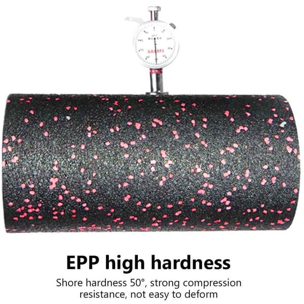 Fascia Roller Standard Medium-Hard Pituus 30 cm Halkaisija 15 cm Musta Punainen