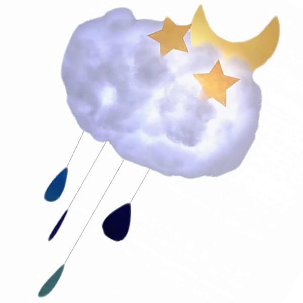 Cloud Light Floating Glow Cloud USB Handmade Decorative Lighting 1Set for Lighting