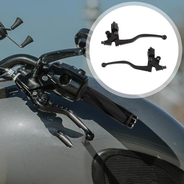 Motorcykel enkel montering bremsegreb i aluminiumslegeringssæt fra og forbedret håndtering sort til alsidig brug på -