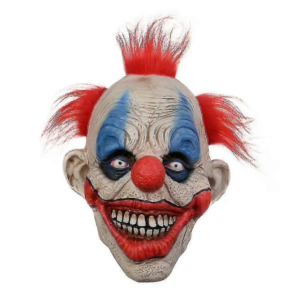 Skummel Klovn Latex Maske Hodeplagg Halloween Fest Cosplay Rekvisitter