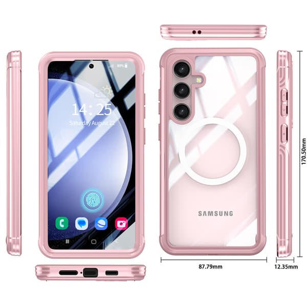 Mobilskal för Samsung Galaxy S24-serien Rosa Samsung Galaxy S24 Rosa Pink