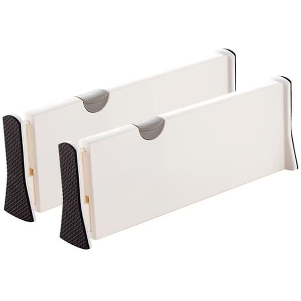 Adjustable Drawer Organizers 2 Pieces for Kitchen Bedroom Dresser Closet Office Storage