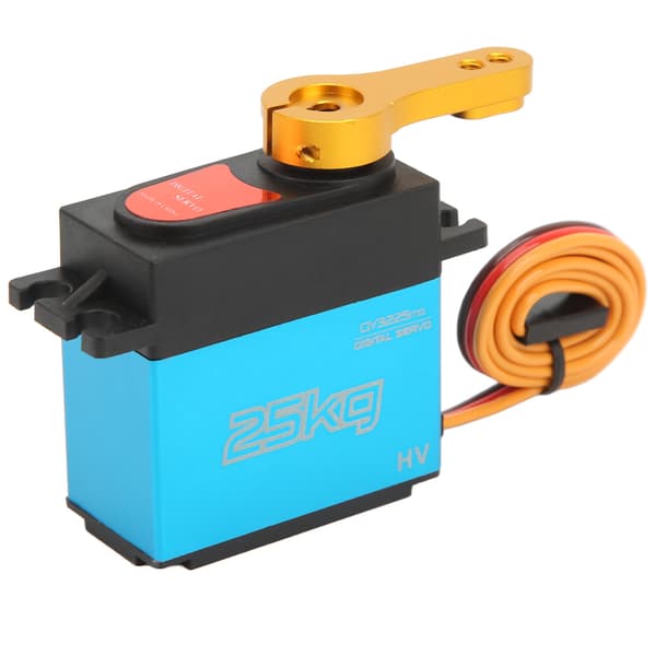Servomotor Digital 25 kg Vandtæt Metalgear 180° Styrevinkel til Robot RC Bil Blå