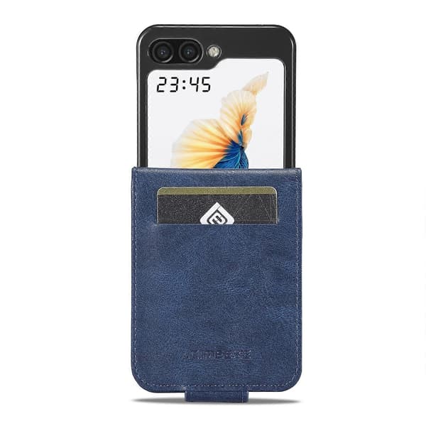 RFID Läderfodral för Samsung Galaxy Z Flip5 Blå Blue