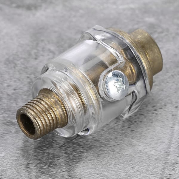 1/4\" BSP Mini In-Line Air Tool Oiler Oil Lubricator Air Compressor Pipe Automatic Lubrication